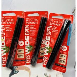 Revlon So Fierce! Eyes Wide‎ Open Mascara Lot Of 3- 102 & 103 Waterproof 104
